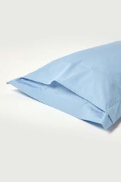 Homescapes Egyptian Cotton Oxford Pillowcase 200 TC, Standard Size in Blue - thumbnail 3