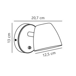 Nordlux Modern Indoor Wall Light Black Metal GU10 On-Fixture Switch - No, IP20 - thumbnail 5