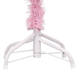 Berkfield Home Artificial Pre-lit Christmas Tree with Ball Set Pink 210 cm PVC - thumbnail 5