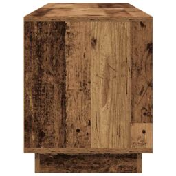 Berkfield Home TV Cabinet with LED Lights Old Wood 160.5x41x50 cm in Brown - thumbnail 8