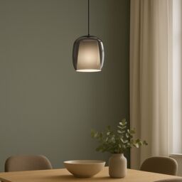 Eglo Ciampino Black Steel & Glass Modern Pendant - thumbnail 1