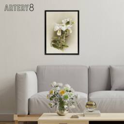 "Artery8 Frederick Sander Dendrobium Formosum Orchid Flowers Framed Canvas Art - Size: W12"" x H16""" - thumbnail 3