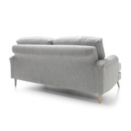 Abakus Direct Harper 3-Seater Sofa - Durable & Easy Clean Upholstery in Light Grey - thumbnail 6