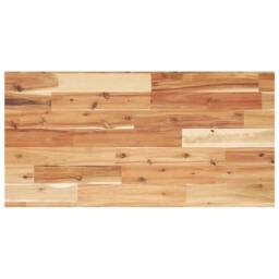 Berkfield Home Versatile Bathroom Vanity Top Oil Finished 100x40x2 cm Solid Wood in Brown - Size: 100 x 40 x 2 cm - thumbnail 2