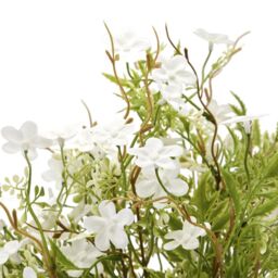 Love Lace Italian White Bellflower Artificial Flower in Green - thumbnail 6