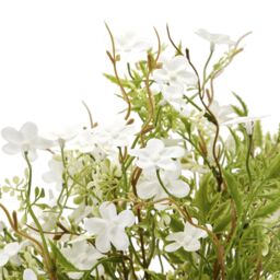 Love Lace Italian White Bellflower Artificial Flower in Green - thumbnail 2