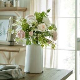 Love Lace Italian White Bellflower Artificial Flower in Green - thumbnail 4