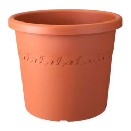 simpa Algarve Plastic Planters - Set of 2 Pots in Terracotta - Size: Medium - thumbnail 2