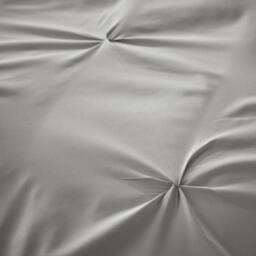 New Edge Blinds Pintuck Duvet Set in Grey - Size: King - thumbnail 3