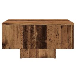 Berkfield Home Coffee Table Old Wood 60x60x31.5 cm Engineered Wood in Brown - thumbnail 4