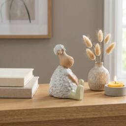 Garden Greatness Sitting Sheep Holding Heart Ornament - Size: 1 Pack - thumbnail 2