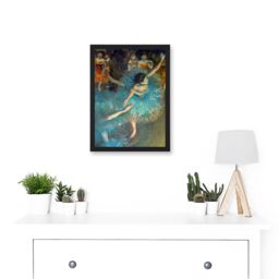 Artery8 Edgar Degas Dancer Painting Ballerina Artwork Framed Wall Art Print A4 in Black - thumbnail 2