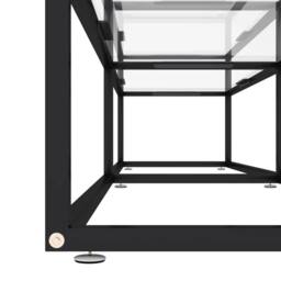 Berkfield Home TV Cabinet Transparent 180x40x40.5 cm Tempered Glass in Clear - thumbnail 5