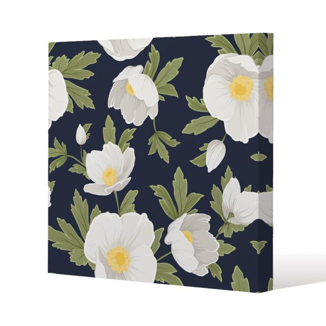 Benjamin Tate Design Winter rose (Canvas Print) / 61 x 61 x 4cm in Natural - Size: 61 x 61 x 4 cm - image 1