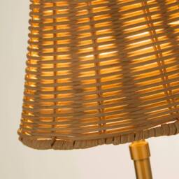 Lighting Collection Rechargeable Rattan Gold TL - thumbnail 4