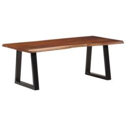 Berkfield Home Coffee Table Honey Brown 110x55x40 cm Solid Wood Acacia - Size: 110 x 55 x 40 cm - thumbnail 2