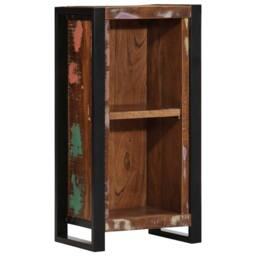 Berkfield Home Bedside Cabinet 40x30x80 cm Solid Wood Reclaimed in Brown - Size: 40 x 30 x 80 cm - thumbnail 2