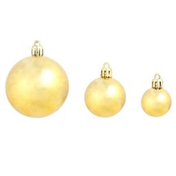 Berkfield Home 100 Piece Christmas Ball Set 3/4/6 cm Gold - thumbnail 4