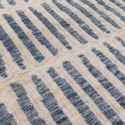 The Rug Shop UK Blue Modern Easy to clean Machine Made Striped Area Rug - Size: 160 cm x 230 cm - thumbnail 5