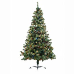 Shatchi 5FT Prelit Green Alaskan Pine Christmas Tree Multicolour LEDs - thumbnail 3