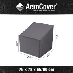 Ruma AeroCover High Back Chairs Waterproof Polyester Cover W75xD78xH90cm in Dark Grey - Size: 1 Pack - thumbnail 2