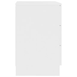 Berkfield Home Bedside Cabinet White 38x35x56 cm Engineered Wood - Size: 38 x 35 x 56 cm - thumbnail 5
