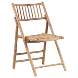 Wyld and Coco Vero 2 Seater Bamboo Bistro Set Folding Brown Off-White Cushions - thumbnail 5