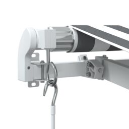 Berkfield Home Manual Retractable Awning Anthracite&White 400x300 cm - thumbnail 6