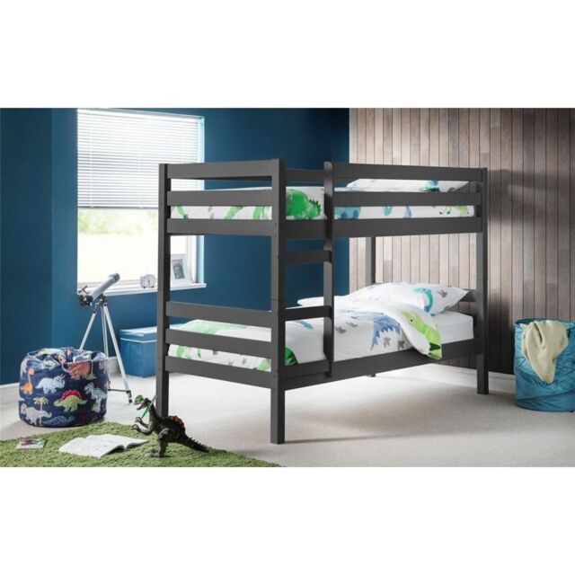 Ashfield Anthracite Bunk Bed in Charcoal - Size: Single - image 1