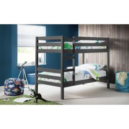 Ashfield Anthracite Bunk Bed in Charcoal - Size: Single - thumbnail 1