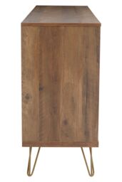 Orsina Ample Storage Sideboard, Contemporary Design Industrial Sideboard Cabinet, Durable Kitchen Sideboard in Brown - thumbnail 5