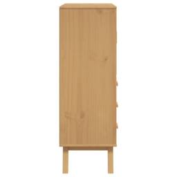Berkfield Home Highboard OLDEN Brown 85x43x125 cm Solid Wood Pine in Natural - Size: 85 x 43 x 125 cm - thumbnail 8