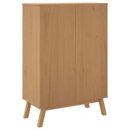Berkfield Home Highboard OLDEN Brown 85x43x125 cm Solid Wood Pine in Natural - Size: 85 x 43 x 125 cm - thumbnail 9
