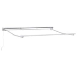 Berkfield Home Retractable Awning Manual Yellow / Orange / White 350x200 cm - thumbnail 5
