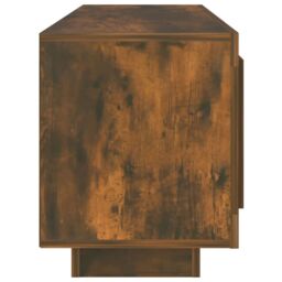 Berkfield Home TV Cabinet Smoked Oak 102x35x45 cm Engineered Wood in Brown - Size: 102 x 35 x 45 cm - thumbnail 6