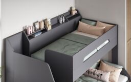 Flair Slick Staircase Triple Bunk Bed with Storage in Grey - Size: Single - thumbnail 5