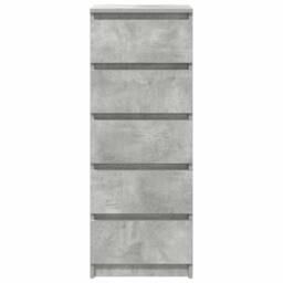 Berkfield Home Sideboard with Drawers Concrete Grey 37.5x35x99 cm Engineered Wood - thumbnail 6