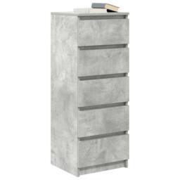 Berkfield Home Sideboard with Drawers Concrete Grey 37.5x35x99 cm Engineered Wood - thumbnail 4