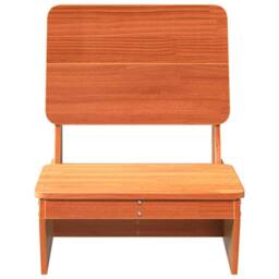 Berkfield Home Garden Chair Wax Brown 60x64x70.5 cm Solid Wood Pine - thumbnail 3