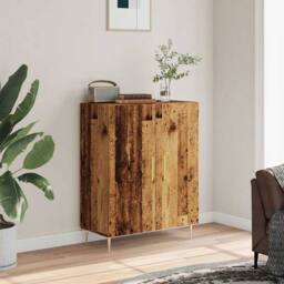 Berkfield Home Sideboard Old Wood 69.5x34x90 cm Engineered Wood in Brown - thumbnail 2