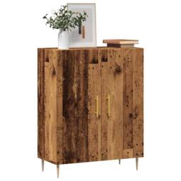 Berkfield Home Sideboard Old Wood 69.5x34x90 cm Engineered Wood in Brown - thumbnail 1