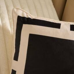 OHS 2 x Square Print Matte Velvet Decorative Cushion Covers - Size: 45 cm x 45 cm - thumbnail 2