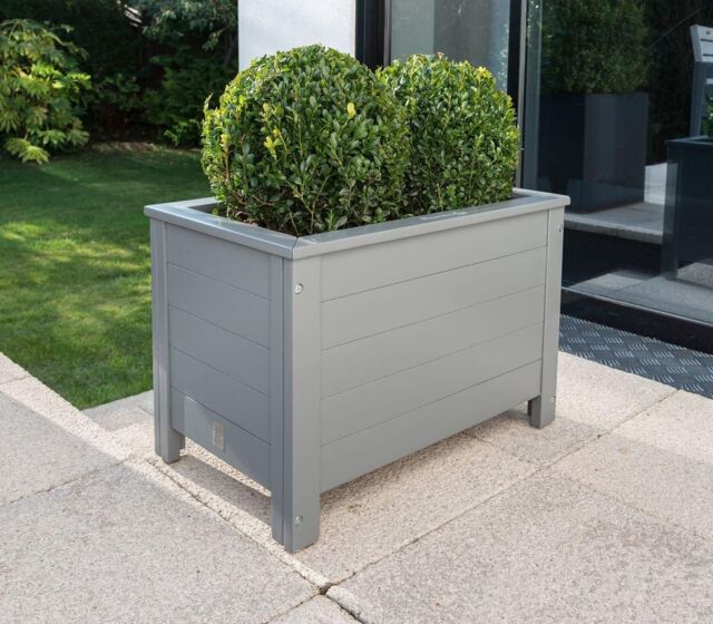 Norfolk Leisure Lifestyle Florenity Rectangular Planter 35x60cm in Light Grey - Size: 35x60 cm - image 1