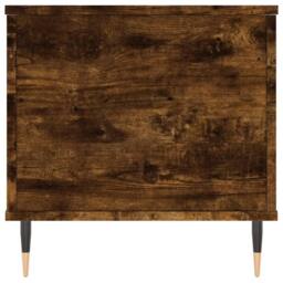 Berkfield Home Modern Coffee Table Smoked Oak 90x44.5x45 cm Engineered Wood in Brown - thumbnail 7