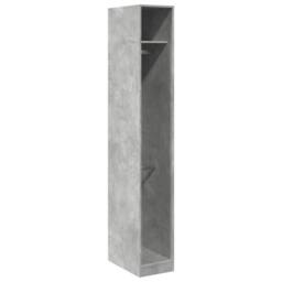 Berkfield Home Wardrobe Concrete Grey 30x50x200 cm Engineered Wood - Size: 30 x 50 x 200 cm - thumbnail 3