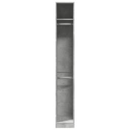 Berkfield Home Wardrobe Concrete Grey 30x50x200 cm Engineered Wood - Size: 30 x 50 x 200 cm - thumbnail 4