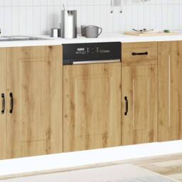 Berkfield Home Dishwasher Panel¬†Kalmar¬†Artisan Oak 45x1.5x67 cm Engineered Wood in Brown - thumbnail 3