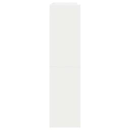 Berkfield Home Shoe Rack White 80x25x100 cm Engineered Wood - Size: 80 x 25 x 100 cm - thumbnail 5