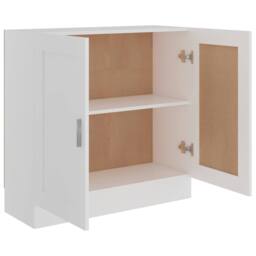 Berkfield Home Book Cabinet White 82.5x30.5x80 cm Engineered Wood - thumbnail 7