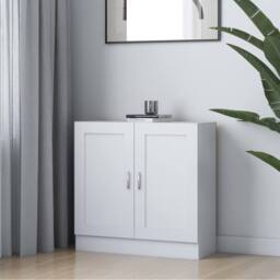 Berkfield Home Book Cabinet White 82.5x30.5x80 cm Engineered Wood - thumbnail 2